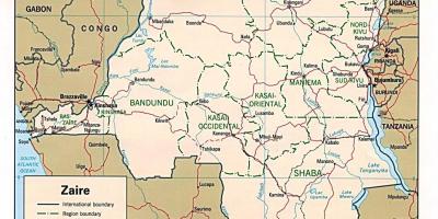 Zaire àfrica mapa
