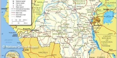 Mapa de la república democràtica del congo